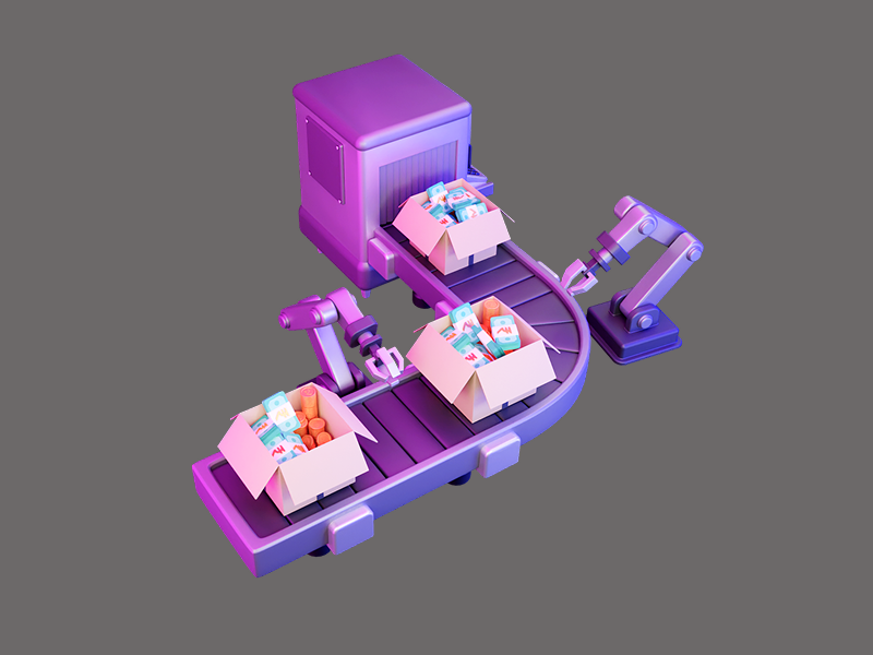 "Visualizing Auto Setup: Activated and Fumbled" 3d 3d illustration activated autosetup blander branding graphic design motion product design