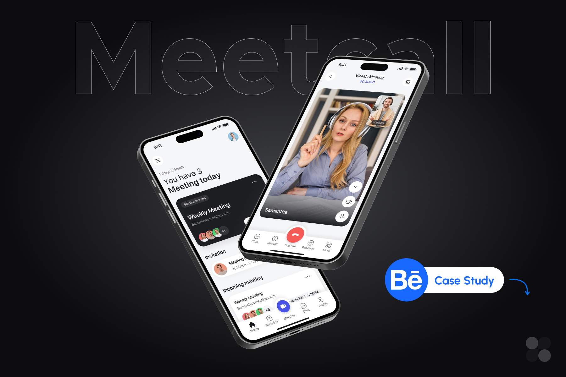 Meetcall App | Mobile App Design | UI/UX Case Study app design app design case study app ui branding case study conference app design conversation app design logo logo design meet app meeting app mobile app mobile app case study mobile app design ui ui design user interface ux ux design