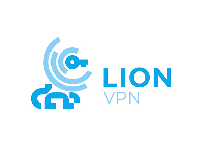 Lion VPN key lion logo vpn