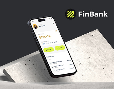 FinBank Finance Mobile App UI UX Design app design case study figma design finance mobile design ui ui design uiux user interface ux ux research
