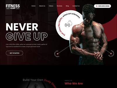 Gym/Fitness Website fitness fitnessmotivation gym gymfitness website healthylifestyle muscle personaltrainer powerlifting ui workout