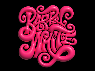 Barry White Lettering design lettering tipografia type typography vector
