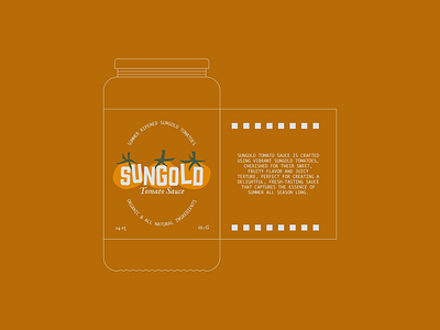 Sungold summer basil branding food gardening illustration kitchen pasta recipe retro sauce summer sungold sungolds tomato tomatoes