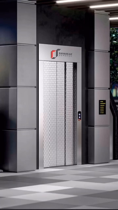 Motion Graphics of Elevator Door Ads elevator door fateme tlbn motion graphics social media