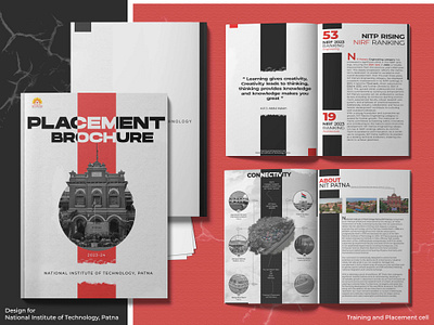 Placement Brochure for NITP brochure design graphic design poster design