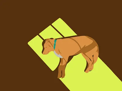 Sleeping dog dog graphic design illustration sleeping