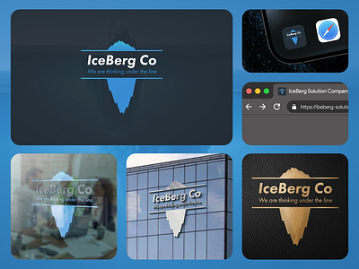 IceBerg Company logo branding dailyui dailyuichallenge design graphic design iceberg logo marketing