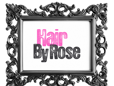 Hair By Rose branding design femaleboss femaleempowerment frame graphic design graphicdesign graphicdesigner graphics hairdressers illustration logo logodesign mobilehairdressers pink rebrand ui vector woman womeninbusiness