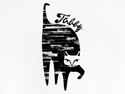 Cat graphic design illustration