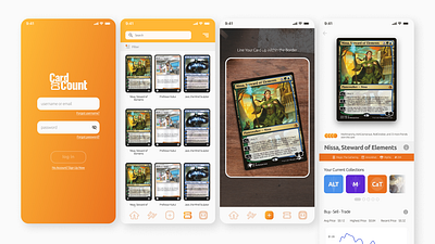 tcg card collection app app app design brand design branding design graphic design logo logo design tcg trading card game ui ux vector