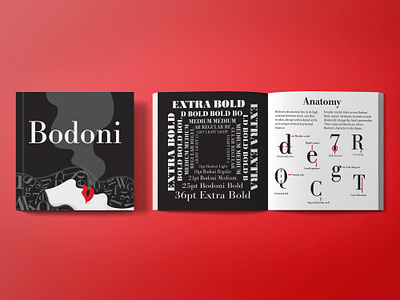 Bodoni Typography Booklet vancouver film school