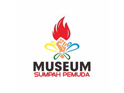 Sumpah Pemuda Museum app branding color colour contest design fire graphic design illustration logo power redesign spirit ui unofficial vector