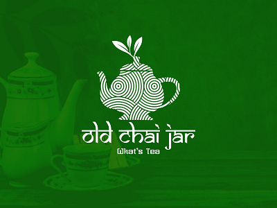 Old Tea best tea branding chai chai cup chai kettle chai pot graphic design illustrator logo logo design old kettle old tea tea leaf traditional chai logo
