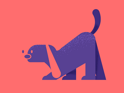 DOGS-Illustration animal animals animation dog dogs graphic design green illustration magenta mammals pink purple shape yellow