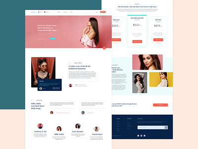 Upshift — homepage UI design (rebound) blue clean fashion green hairstyle homepage landing page layout minimal photography pink red simple typography ui ui design ux visual design webdesign wireframe