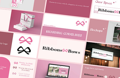 Ribbons&Bows Brand Guidelines branding graphic design logo packaging