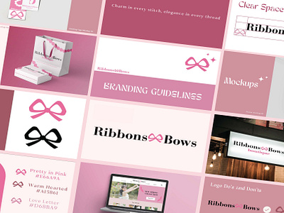 Ribbons&Bows Brand Guidelines branding graphic design logo packaging