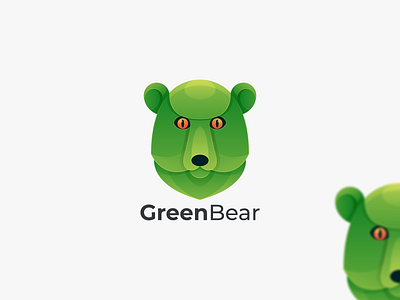GREEN BEAR branding graphic design green bear green bear coloring green bear design graphic green bear icon green bear logo logo