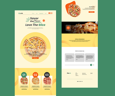 Pizza Shop Landing Page (UI/UX) branding design figma figmaui illustration logo ui ux web designer websitedesigner
