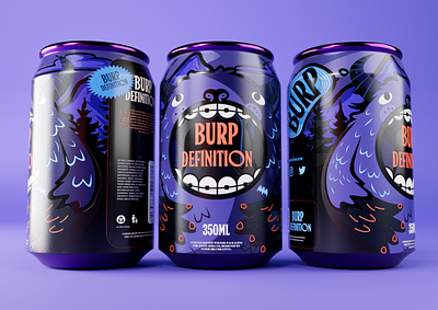 Soda Can Design - Beverage Packaging🍸 branding design illustration