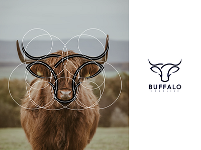 Buffalo Logo Line branding design graphic design icon illustration logo logo design logotype ui vector