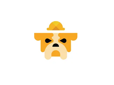Bulldog construction bold bulldog construction design geometric graphic design logo logodesign modern