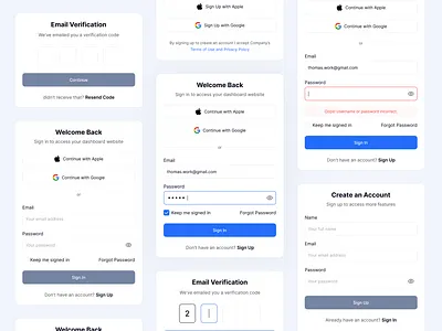 Sign In and Sign Up - UI Design branding design design exploration design inspiration dribbble graphic design login sign in sign up typography ui ux design