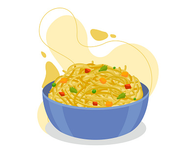 Noodle Vector Illustration cooking design eat food graphic illustration meal menu noodle vector