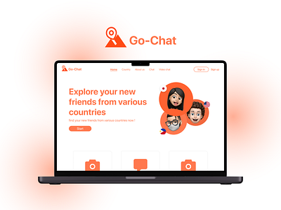 Go Chat ui ux web design