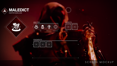 Destiny 2 Subclass: Resonance | Hunter Mockup design gaming graphic design icon iconography illustration ui ux vector video game visual design