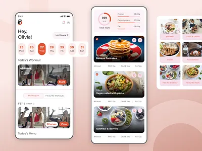 Fitness App figma fitnessapp mobileapp ui uiux uxcasestudy