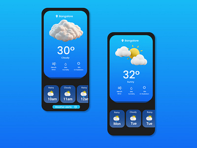Weather mobile app app design figma graphic design mobile app mobile weather app ui ui weath app ui weather app