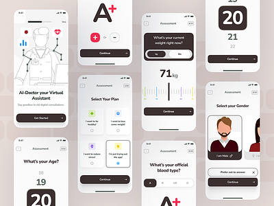 AI Healthcare - Virtual Assistant Mobile App agency ai healthcare mobile app app branding design doctor appointment app graphic design healthcare mobile app logo mobile app onboarding doctor mobile app online doctor appointment app online doctor mobile app design online doctors mobile app personal doctor mobile app product ui ux virtual assistant mobile app virtual doctor mobile app