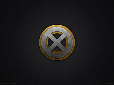 X-Men Logo (Metal Version) brand branding comic book graphic design logo marvel metal mutant superhero symbol team x x men
