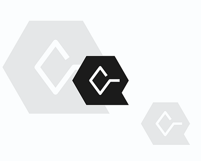 Q+C app icon c logo geometric icon letters logo monogram q logo shapes