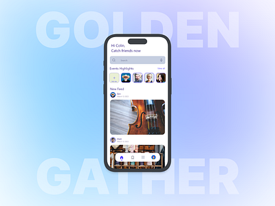 GoldenGather Mobile App ui