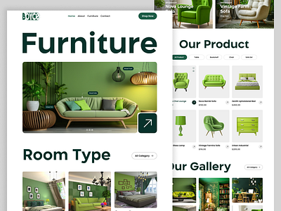 Modern Furniture Website chair clean ecommerace furniture furniture shop furniture store furniture website home page interior landing page modern furniture shopi sofa store web design website wood product