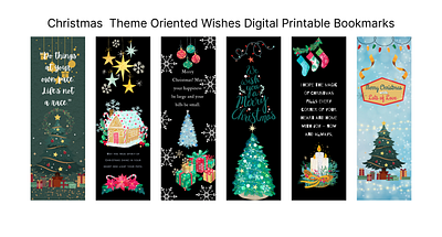 Theme Oriented wishes Printable Bookmarks bookmarks design graphic design motion graphics printable bookmarks ui