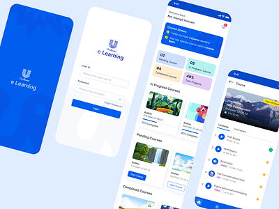 E Learning App elearning app revamp ui