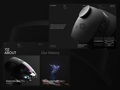 Website Design. VR Devices dark design device ewb future modern style technology ui ux virtual vr website