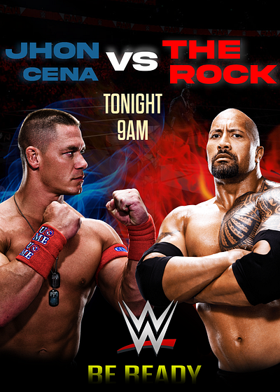 WWE poster branding graphic design