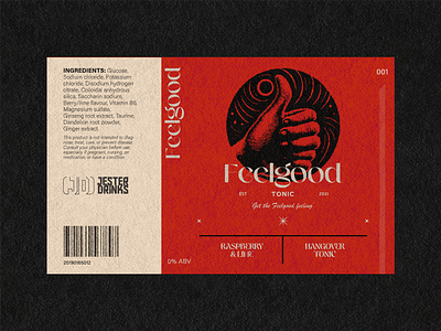 Feelgood Packaging Design beer branding can design happy identity label logo packaging positive tonic