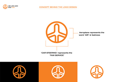 Air Link Taxi and Limo Logo Design Concept design logo logo design