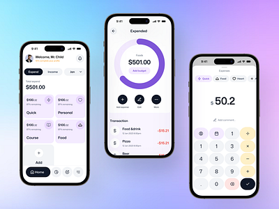 Daily Budget app budget design management mobile mobileapp money ui