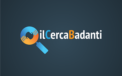 Logo ilCercaBadanti brand graphic design illustrator logo search platform vector