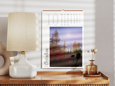 Calendar | تقویم 2024 calendar design graphic design mockup calendar wall calendar