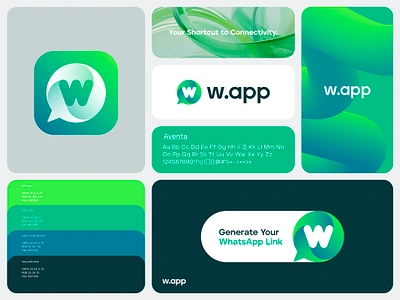 W.app branding app branding chat gradient icon letter logo mark media message modern monogram negative space social symbol talk technology w whatsapp