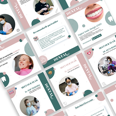 dental art | social media feed branding graphic design