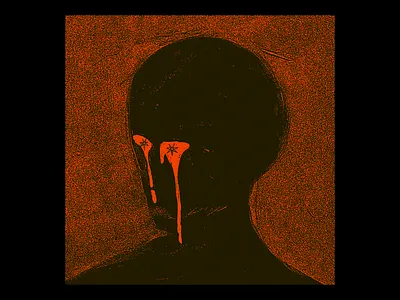 GLYPH-REAPER-ETA dark art glyph reaper harry vincent heptagram identity painting portrait tears