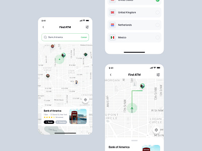 ATM Finder atm design emoney figma finance find find atm finder icon map money ui